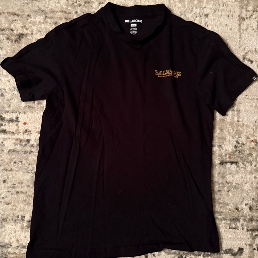 Billabong Black Tee with Orange Graphic - Picture 2 of 3